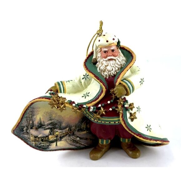Thomas Kinkade Santa Christmas Tree Ornaments Mainstreet at Christmas 4" - Picture 1 of 6